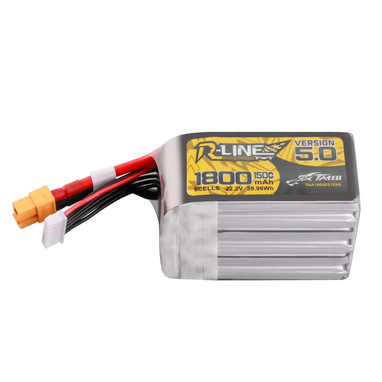 Tattu R-Line Version 5.0 1800mAh 6S 150C 22.2V Lipo Battery Pack with XT60 Plug for fpv drones 3