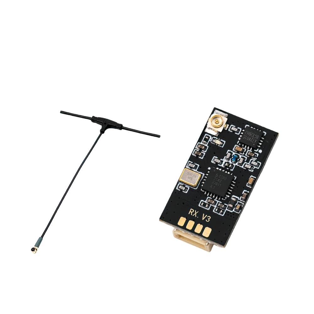 iFlight ELRS 2.4GHz Receiver w/ 70mm Antenna - 4 - Black