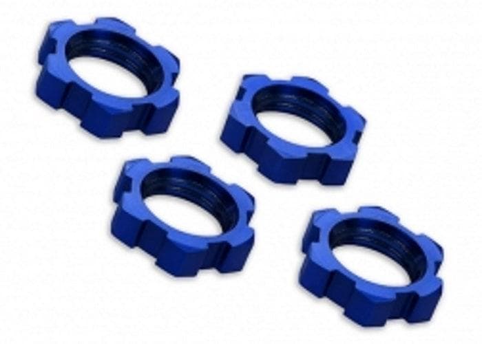 Traxxas 7758 Wheel Nuts Splined 17mm Serrated Blue (4) X-Maxx for fpv drones
