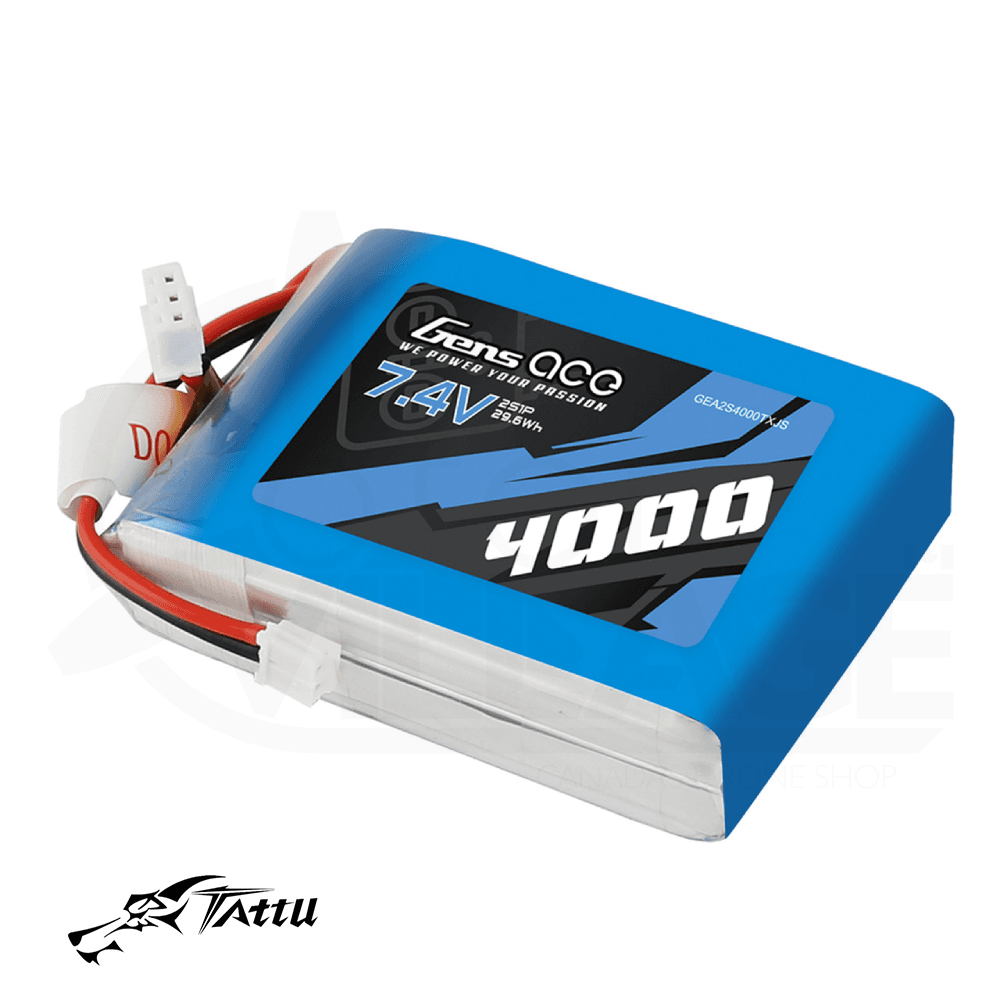 Tattu Gens Ace 4000mAh 2S 7.4V TX Lipo Battery - JST-EHR Plug for fpv drones 2
