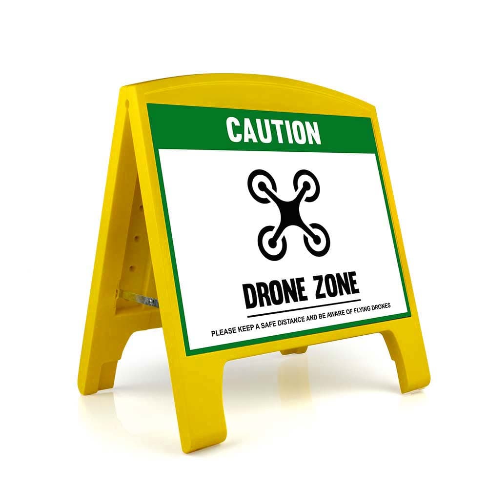 Warning Sign - Large - Drone Zone - English for fpv drones 5