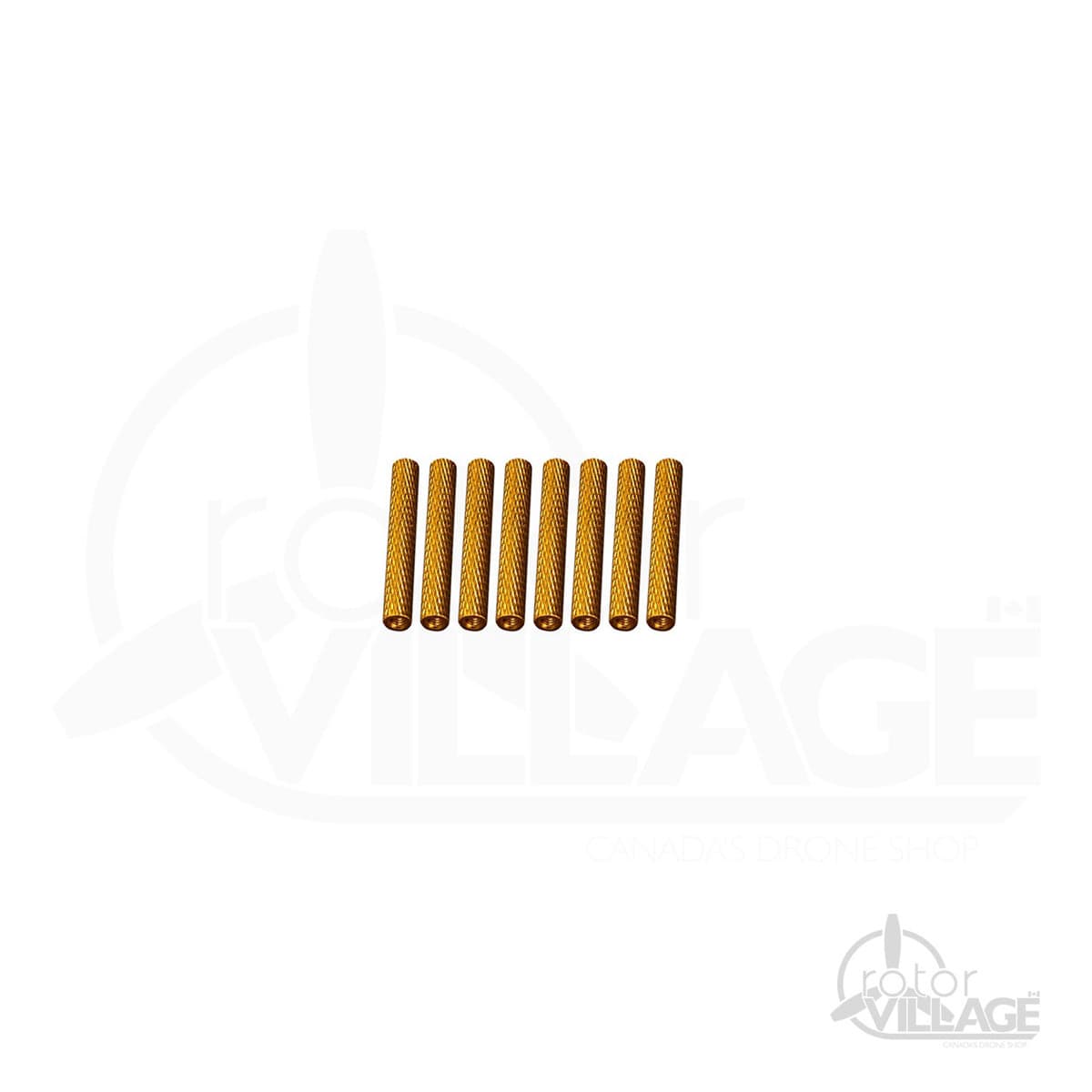 M3 x 10mm Knurled Gold Textured Stand-off (10pk) for fpv drones