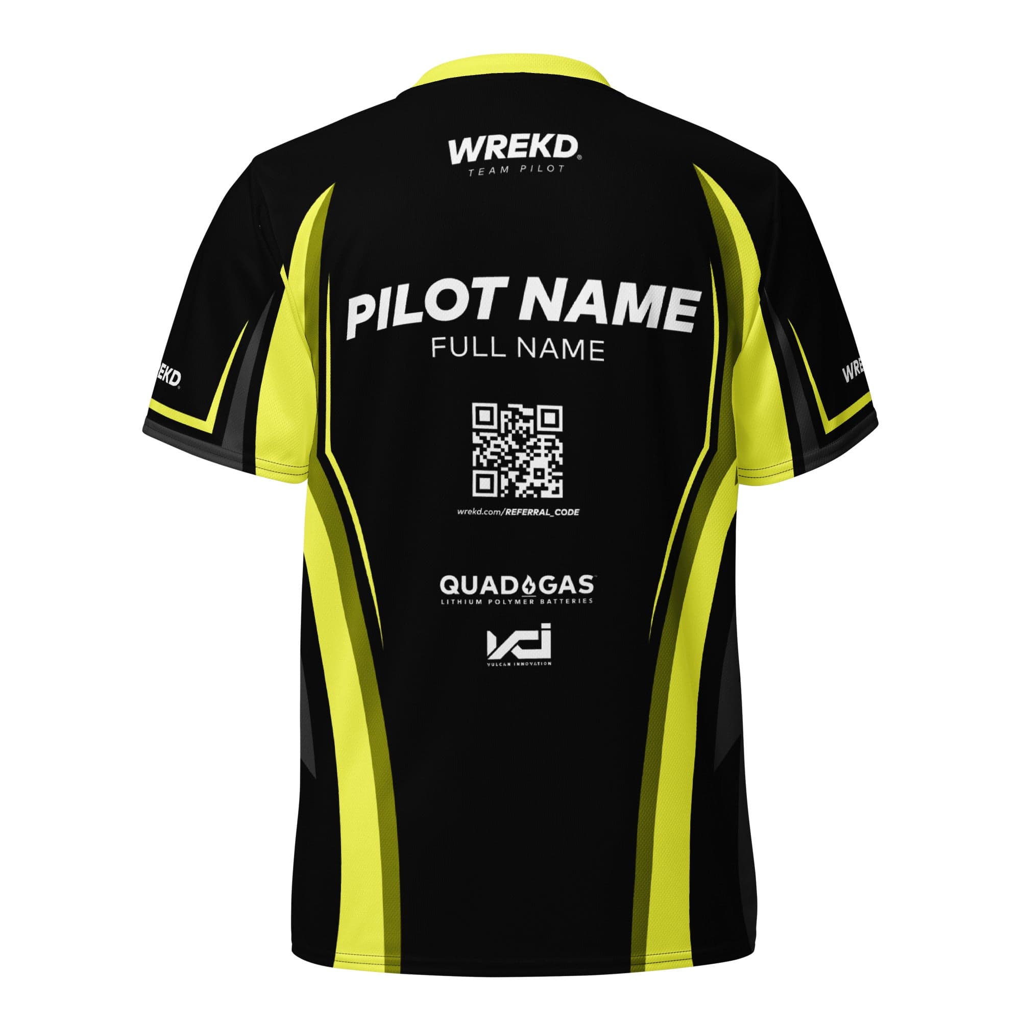 WREKD® Official Team Pilot Jersey - Customize for fpv drones 1