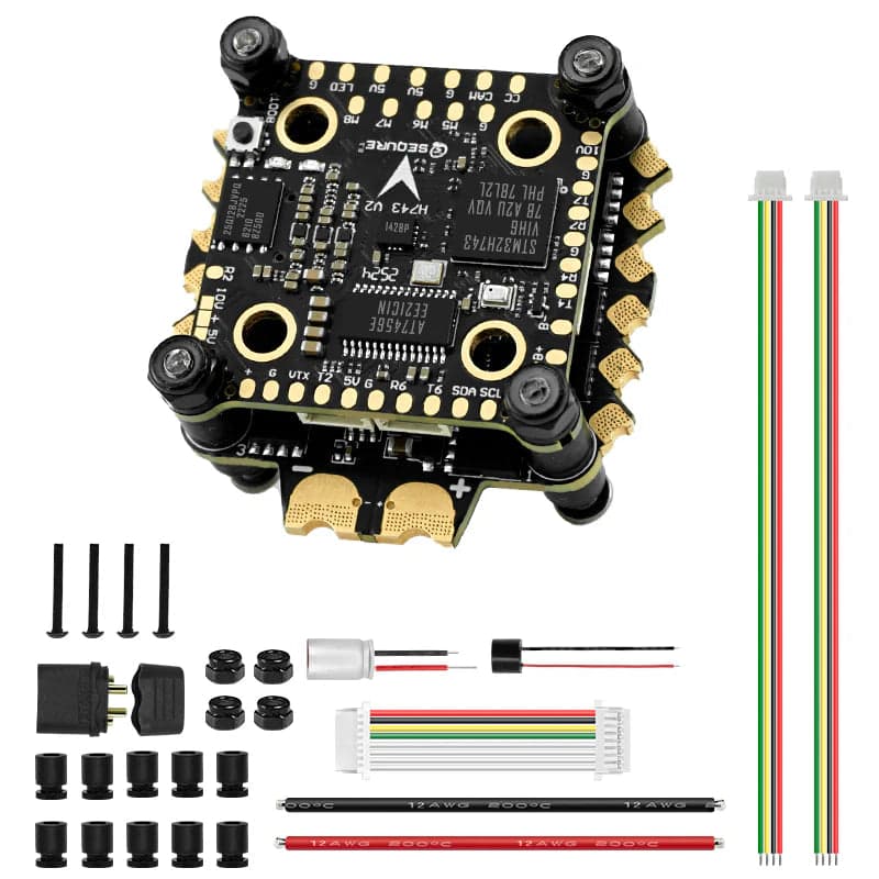 Sequre H743 V2 & E70 G2 4-8S Stack H743 V2 ICM42688P Flight Controller and 70A AM32 128K 4in1 ESC - 30x30mm for fpv drones 9