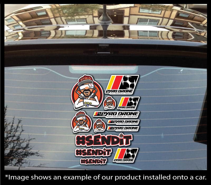 Pyrodrone Livery Kit (Sticker Sheet) for fpv drones 2