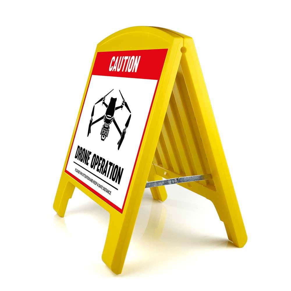 Warning Sign - Large - Drone Operation - English for fpv drones 2