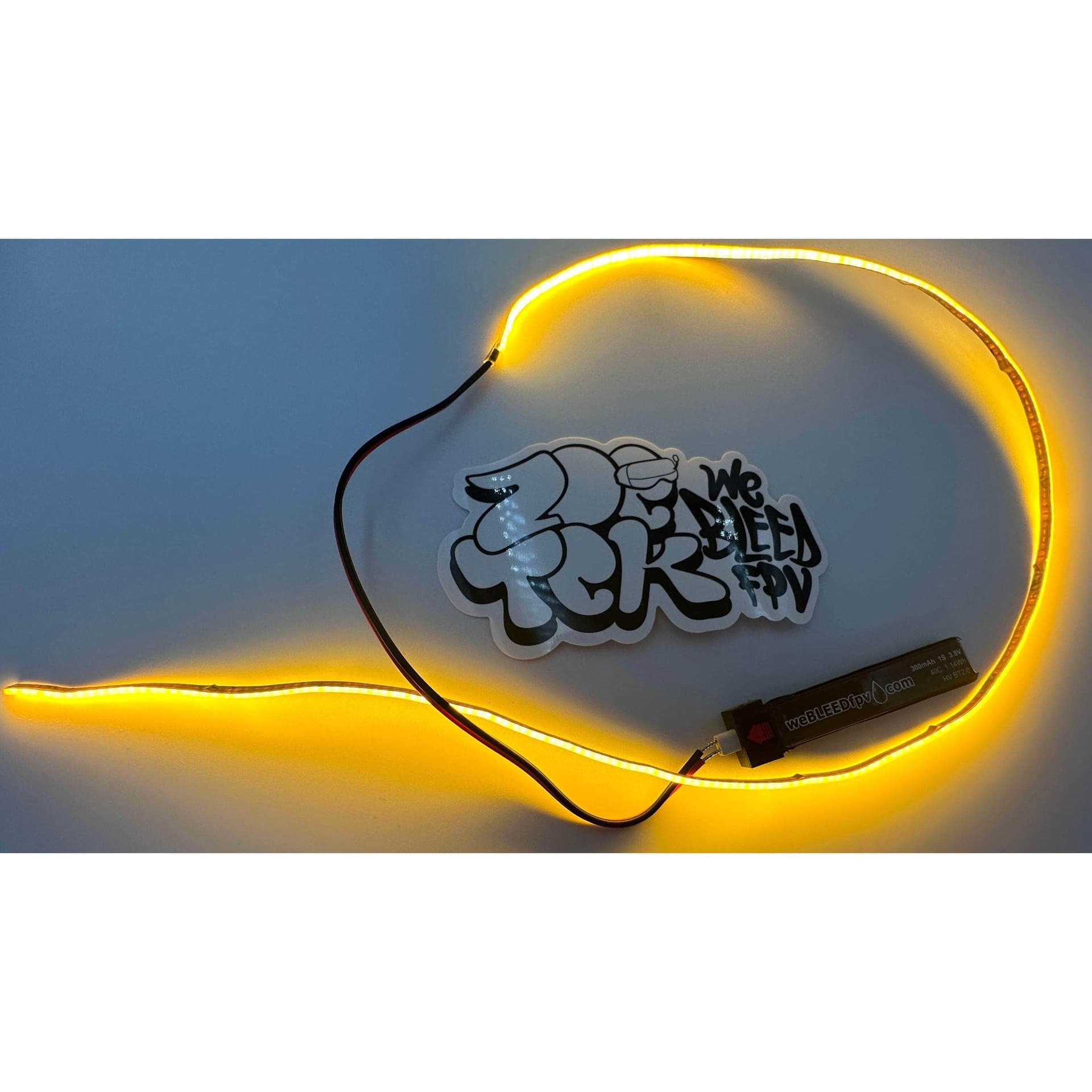 2.7MM WIDE - 5V COB LED WHOOP Light STRIP .5m / 1.65' / 19.6" Length for fpv drones 2
