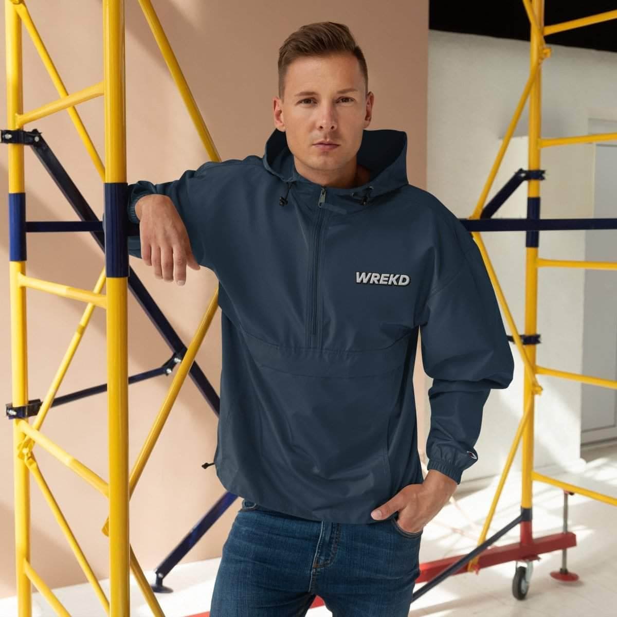 WREKD Embroidered Champion Packable Jacket for fpv drones 3