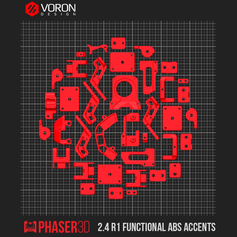 Voron 2.4 R1 Functional Parts Set Printed in ABS for fpv drones 4