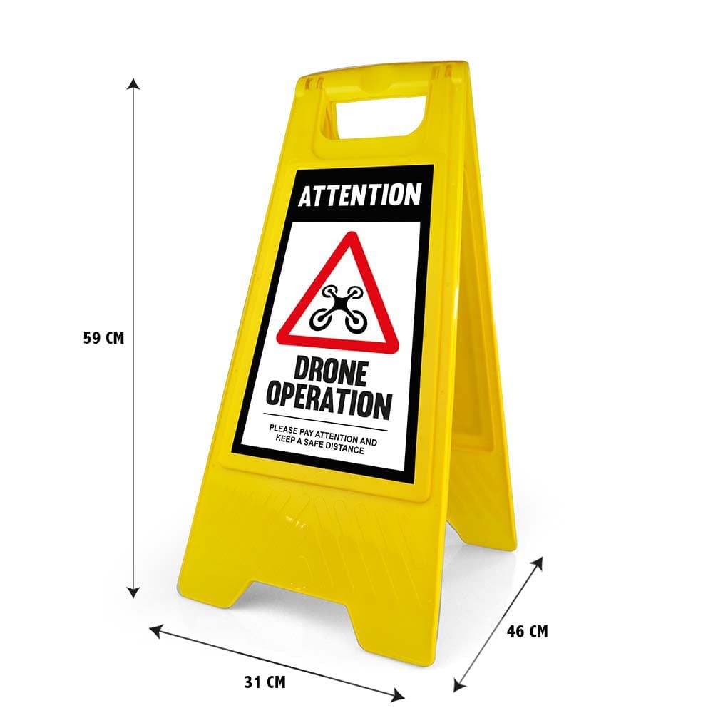 Warning Sign - Standard - Drone Operation - English for fpv drones 3