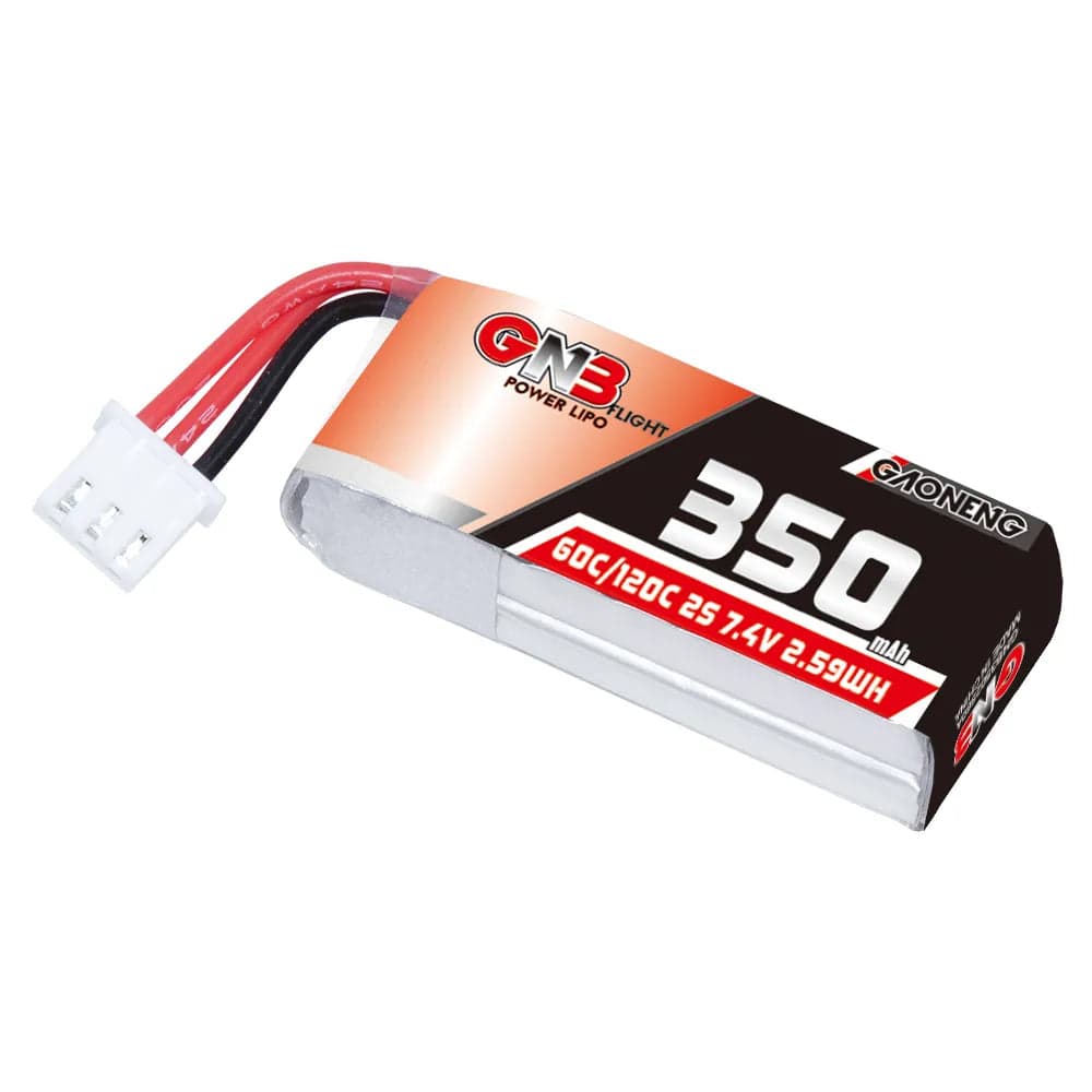 GAONENG GNB 2S 7.4V 350mAh 60C LiPo Battery XH2.54 3Pin Connector [DG] for fpv drones 3