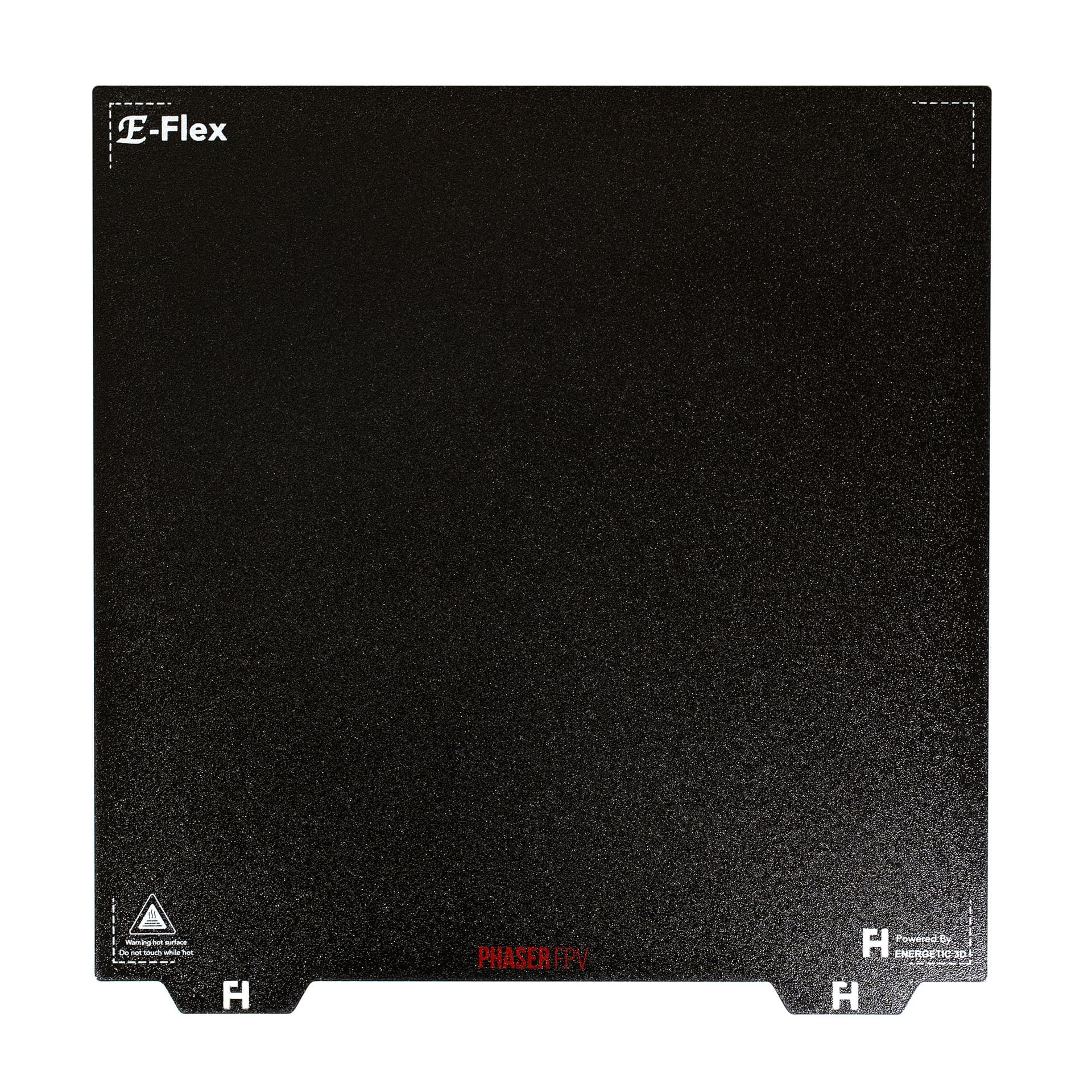 Energetic 355x355mm DOUBLE SIDED Textured Black PEI PRO Spring Steel Sheet (Suits Voron 350mm) for fpv drones