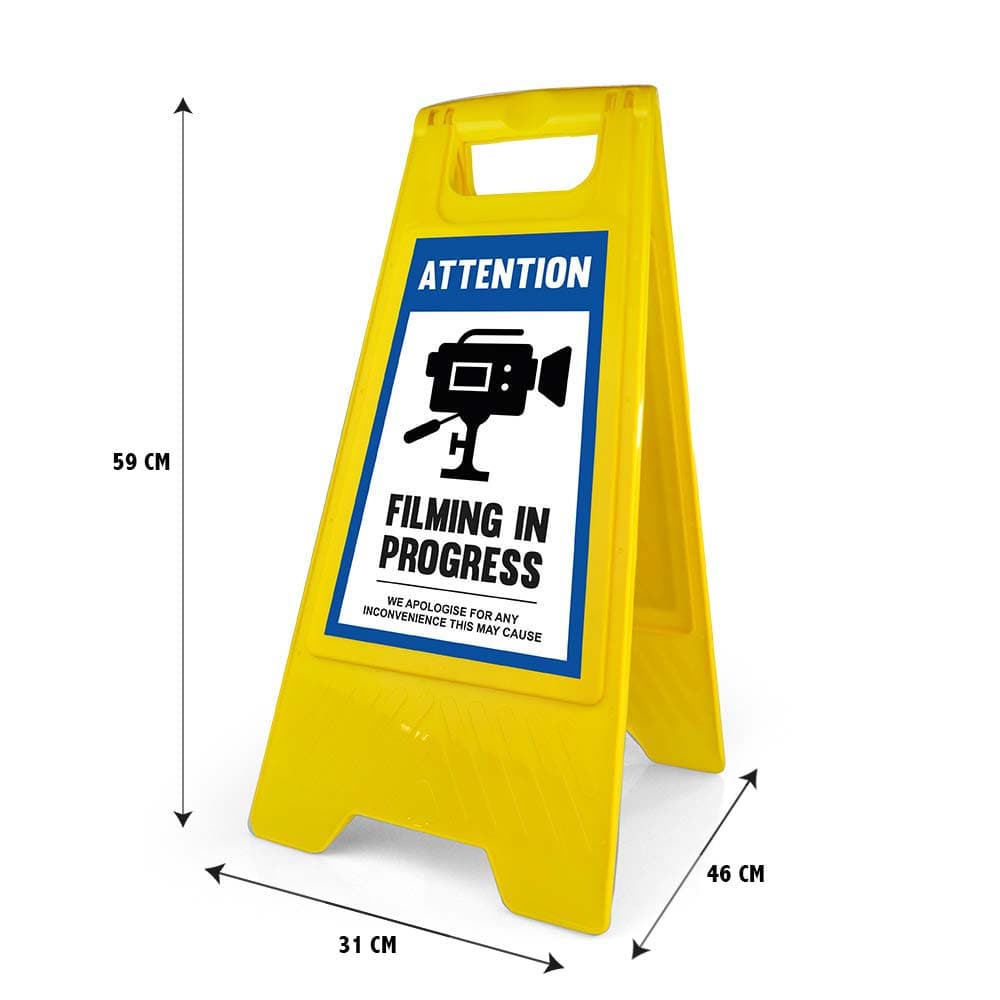 Warning Sign - Standard - Filming In Progress - English for fpv drones 4