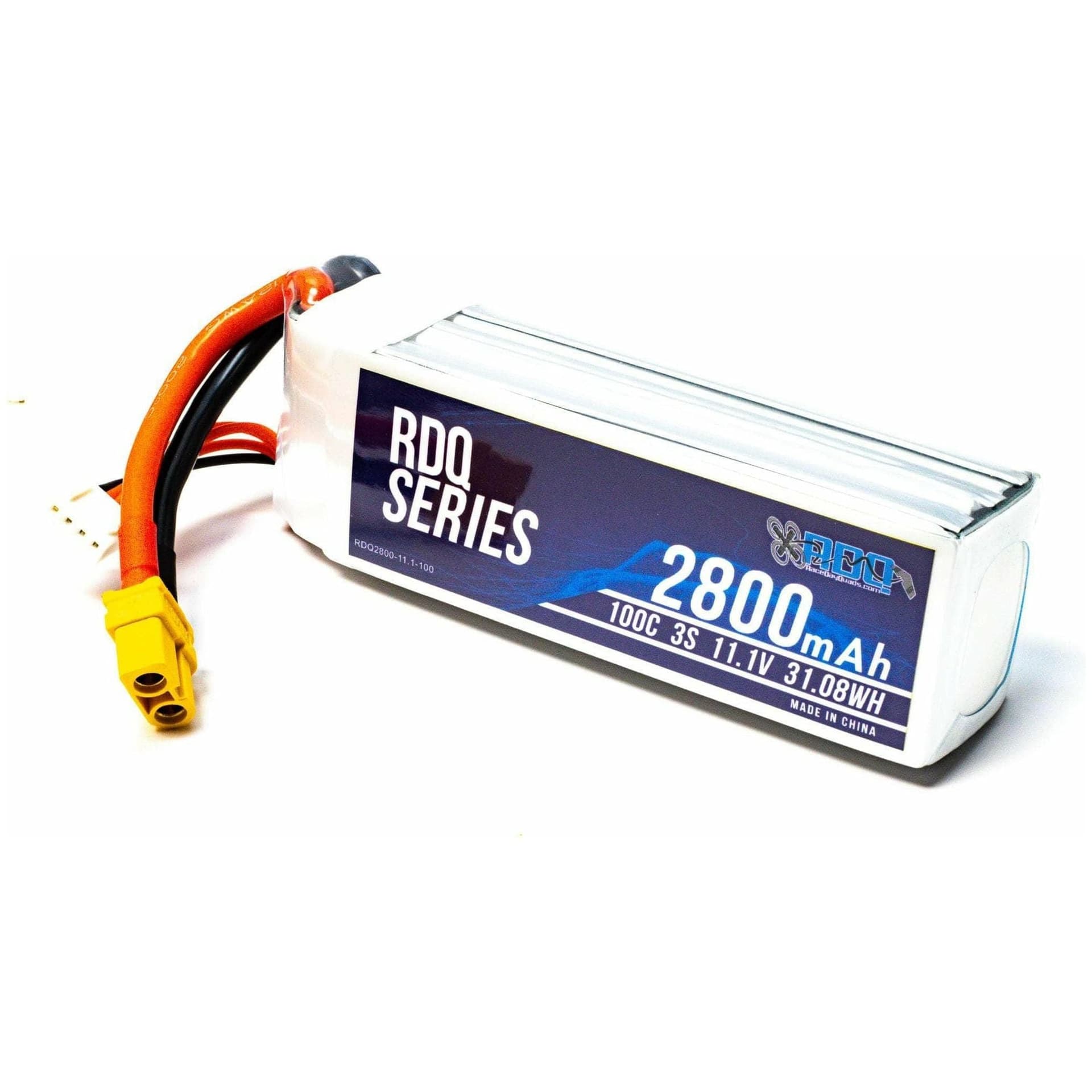 RDQ Series 11.1V 3S 2800mAh 100C LiPo Battery - XT60