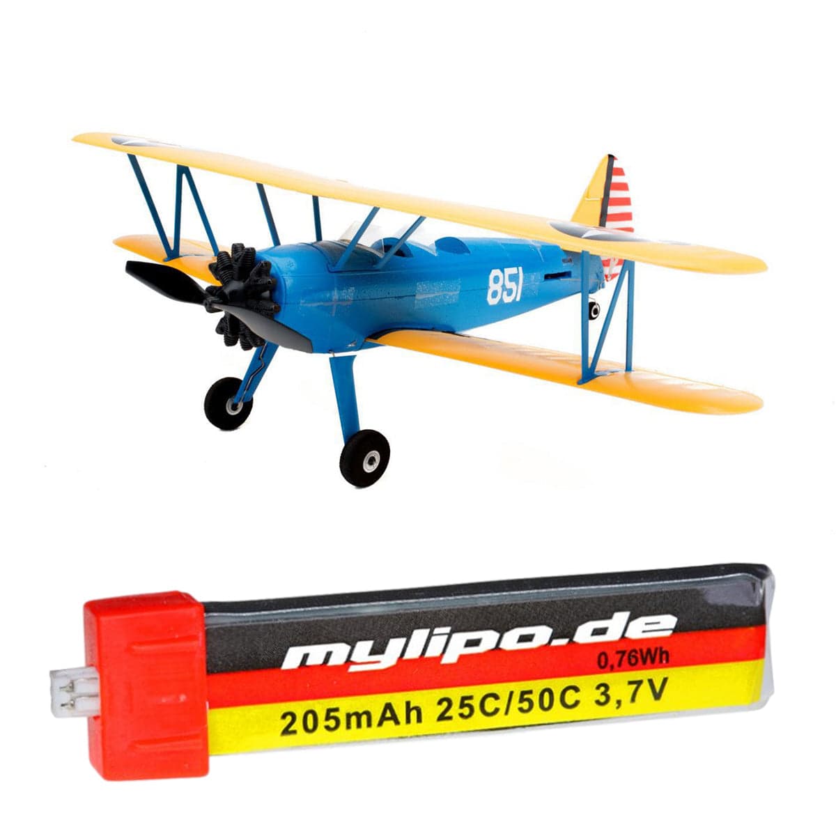 upgrade battery 205mah UMX PT-17 (EFLU3080) by MMW [DG] for fpv drones
