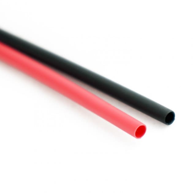 Heat shrink tubing 1m (black + red) 2.4 / 1.2mm for fpv drones 2