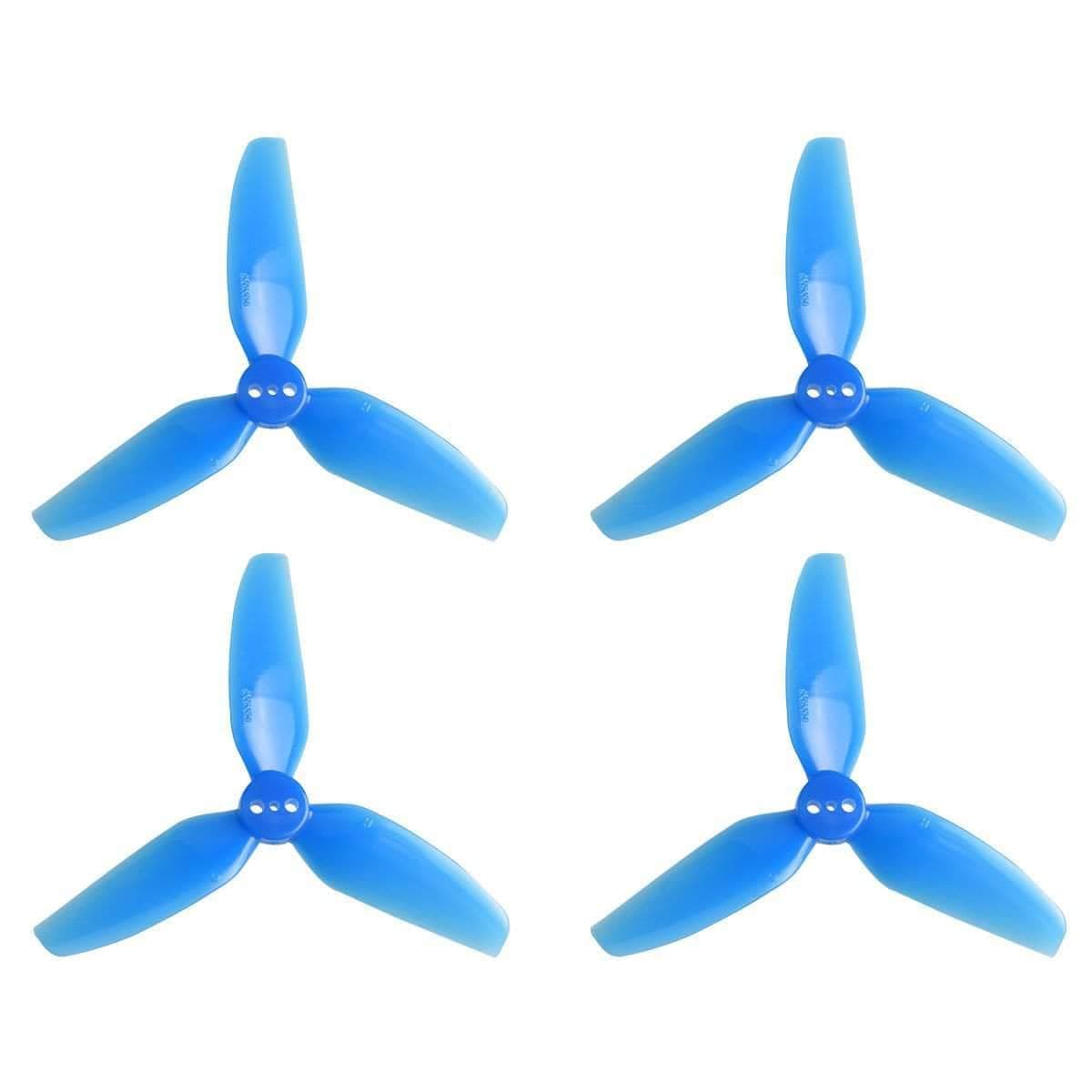 BETAFPV x Gemfan 3030-3 / 3" Tri-Blade Micro/Whoop FPV Drone Props for 1.5mm Shaft T-Mounted (4 Pack) - Blue for fpv drones
