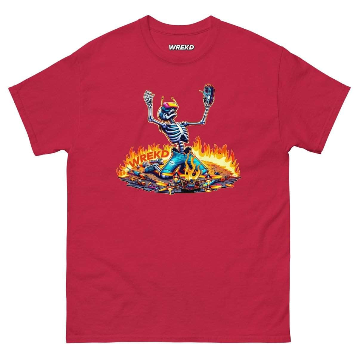 WREKD Skeleton Last Pack, Now Dying Inside Men's Tee - Choose Color for fpv drones 7