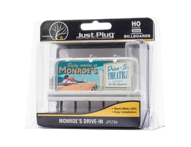 Woodland jp5794 HO Monroe's Drive-In Billboards for fpv drones
