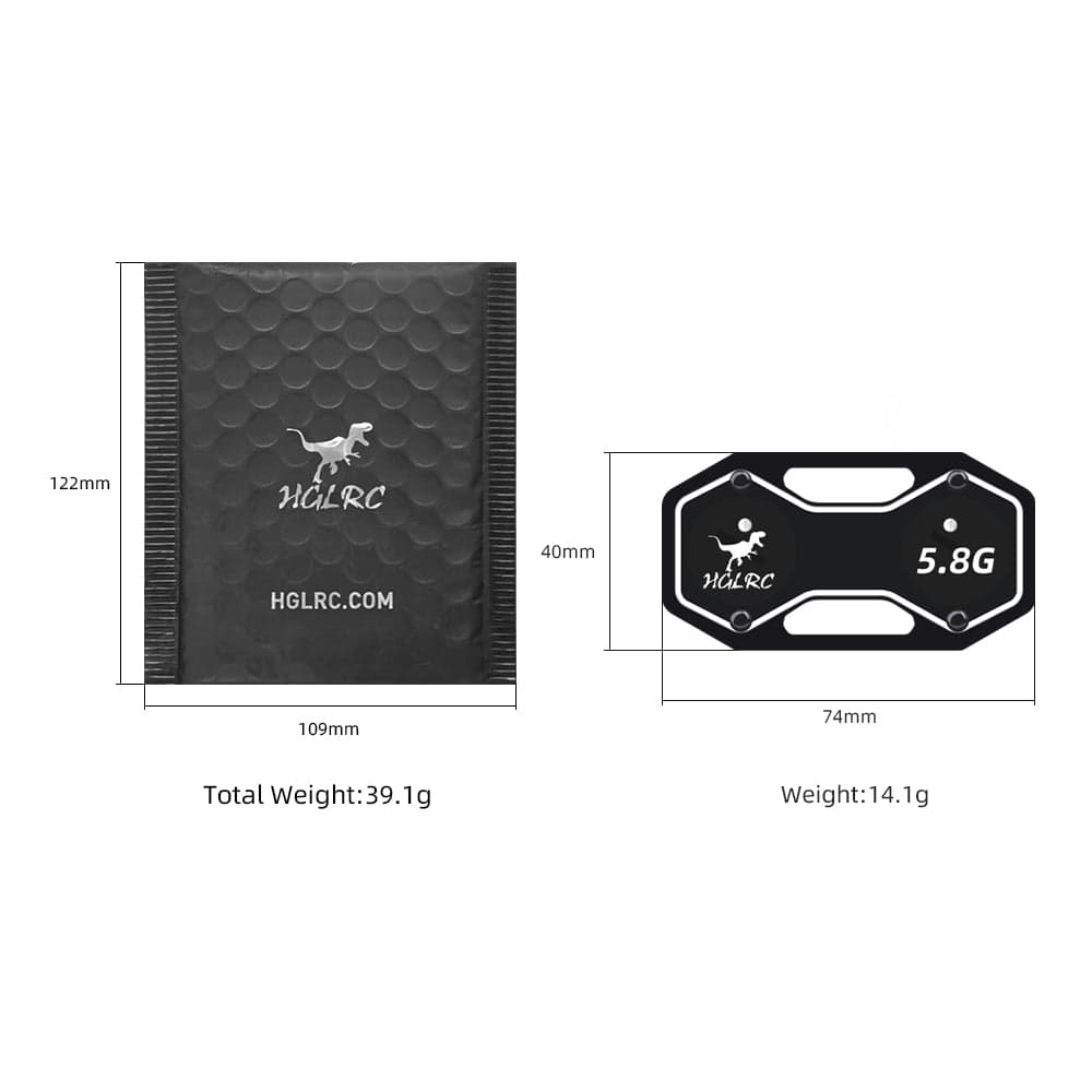 HGLRC Patch Antenna V1 LHCP 5.8G Directional Antenna for fpv drones 3