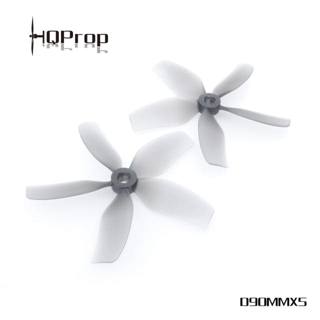 HQProp D90MMX5 for Cinewhoop Grey (2CW+2CCW)-Poly Carbonate for fpv drones