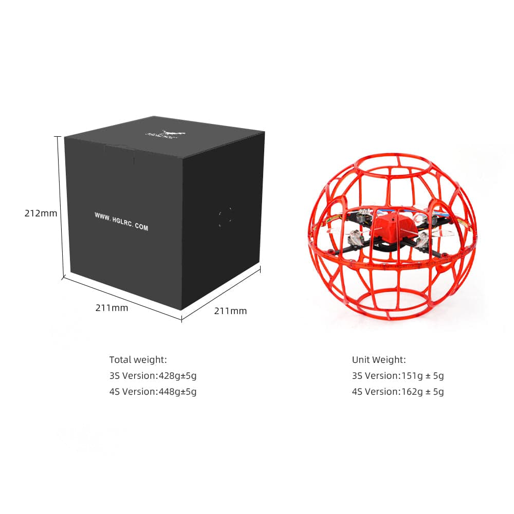 HGLRC D200 Soccer Drone Drop-resistant/ Training and Competition Soccer Drone for fpv drones 4