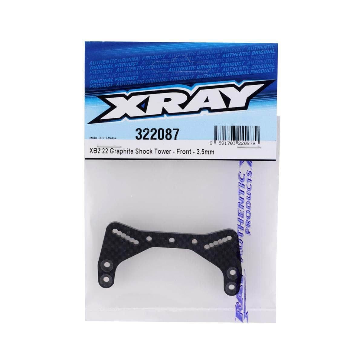 XRA322087, XRAY XB2 2022 3.5mm Graphite Front Shock Tower for fpv drones 1