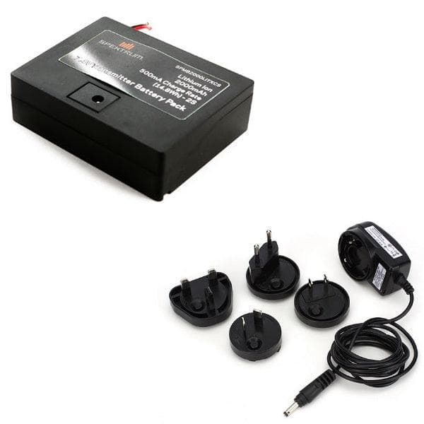 Spektrum SPMA9603 2000mAh Transmitter Battery w/ AC Adaptor Combo DX6 Radio