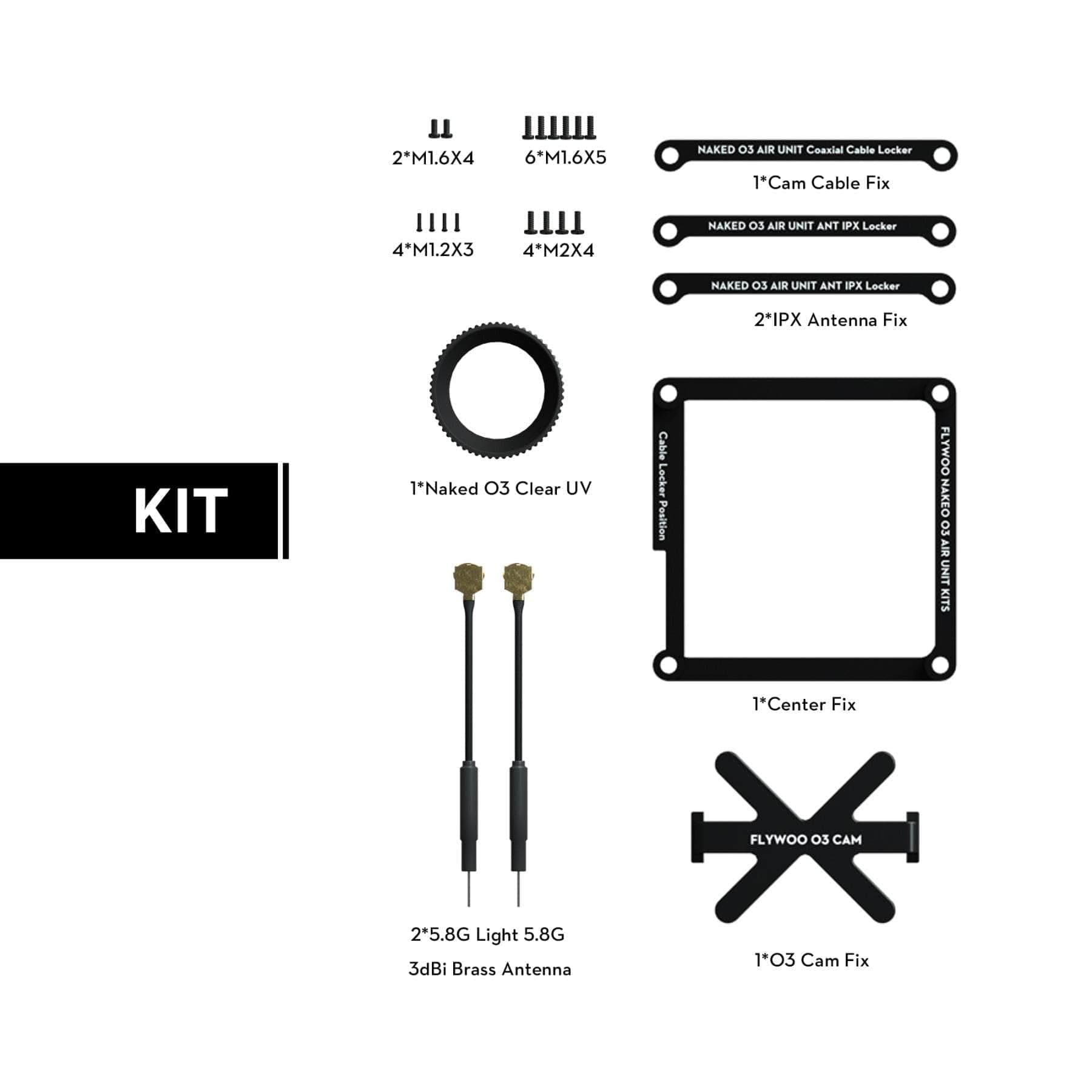Flywoo Naked DJI O3 Upgrade Case Kit for fpv drones 1
