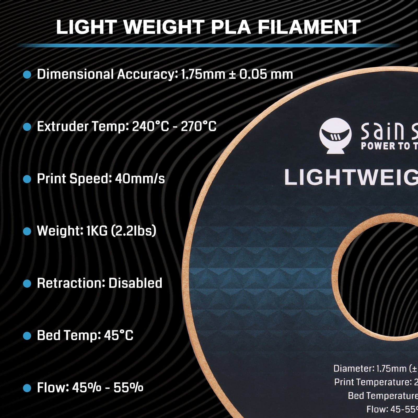 LW-PLA Filament, 1.75mm, Black & White, 1KG, Lightweight Low-Density Active Foaming PLA for 3D Print RC Planes Drone Parts for fpv drones 7