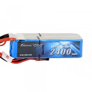 Gens Ace 2400mAh 7.4V RX 2S1P Lipo Battery Pack with JST-SYP Plug for fpv drones 2