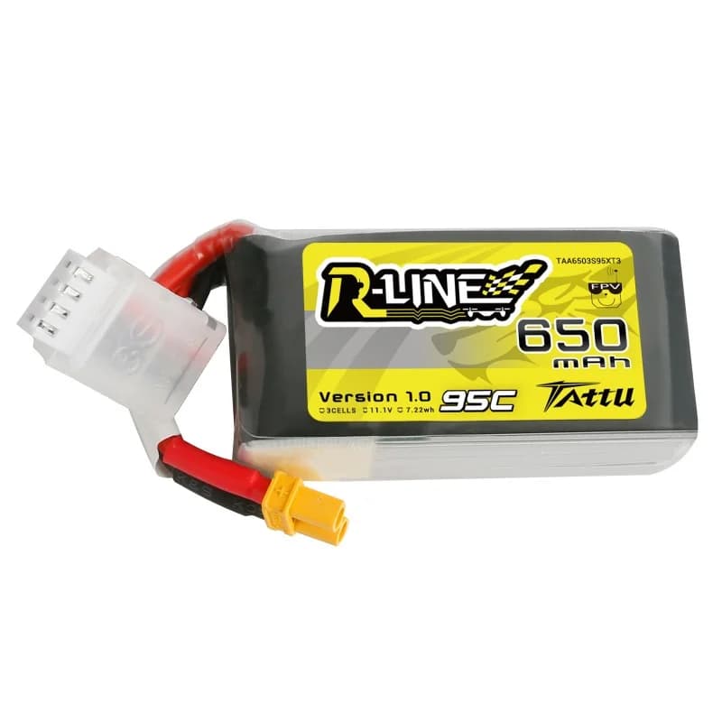 Tattu R-Line 650mAh 3S1P 95C Lipo Battery for fpv drones 1