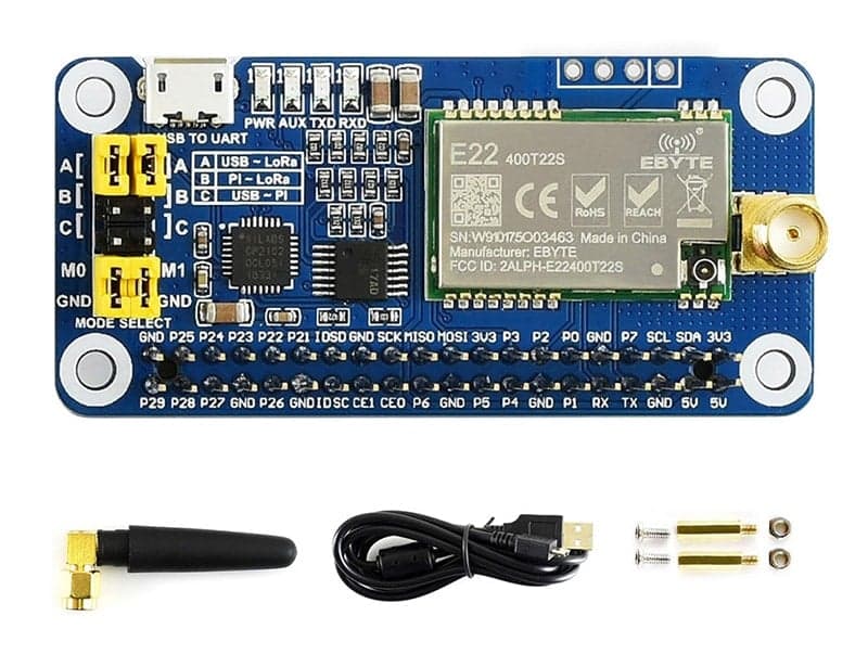 LoRa HAT for Raspberry Pi 868MHz (SX1262) for fpv drones 1