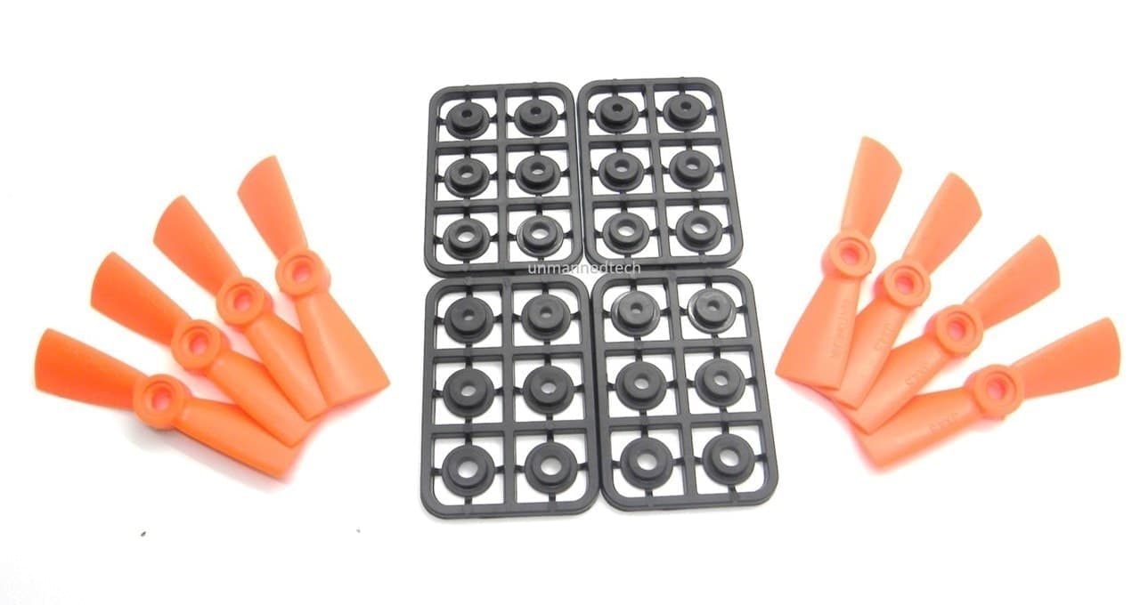 3x45 ABS Bullnose Plastic Propeller Pack (4 x CCW, 4 x CW) for fpv drones 2