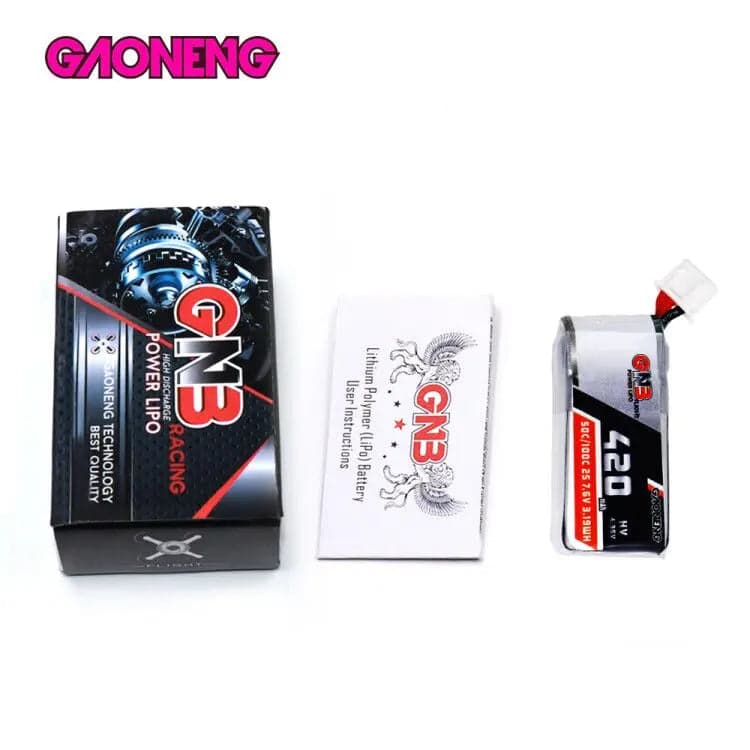 GNB 420mAh HV 7.6v 2S 50C - HV JST XH2.54 Lipo Battery for fpv drones 2