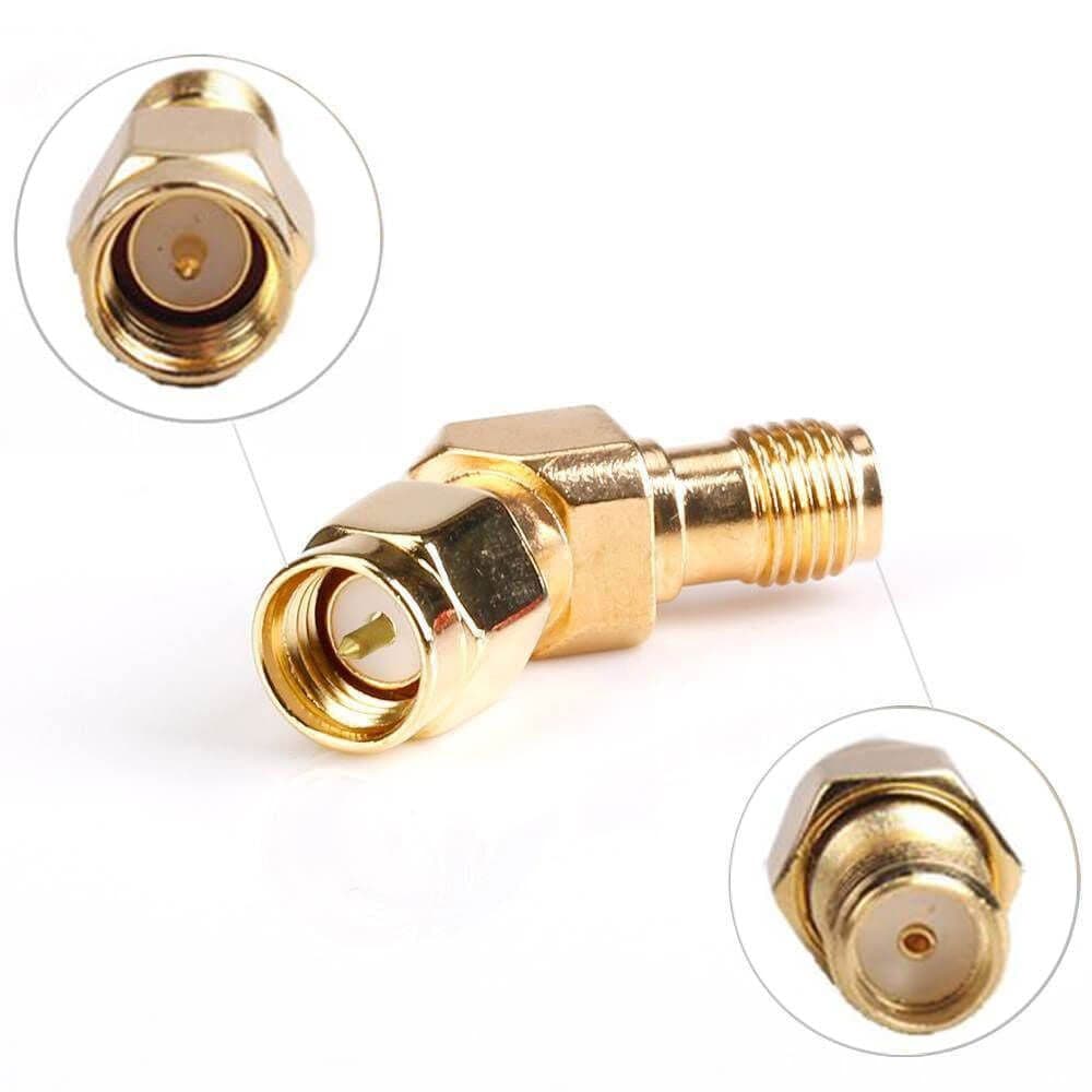 SMA Male To RP-SMA Female 45 Degree RF Coaxial Adapter Connector for fpv drones 1