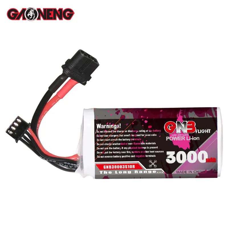 GNB 3000mah 11.1V 3S 10C Li-ion Battery Pack 18650 SONY VTC6 Long Range FPV for fpv drones 3