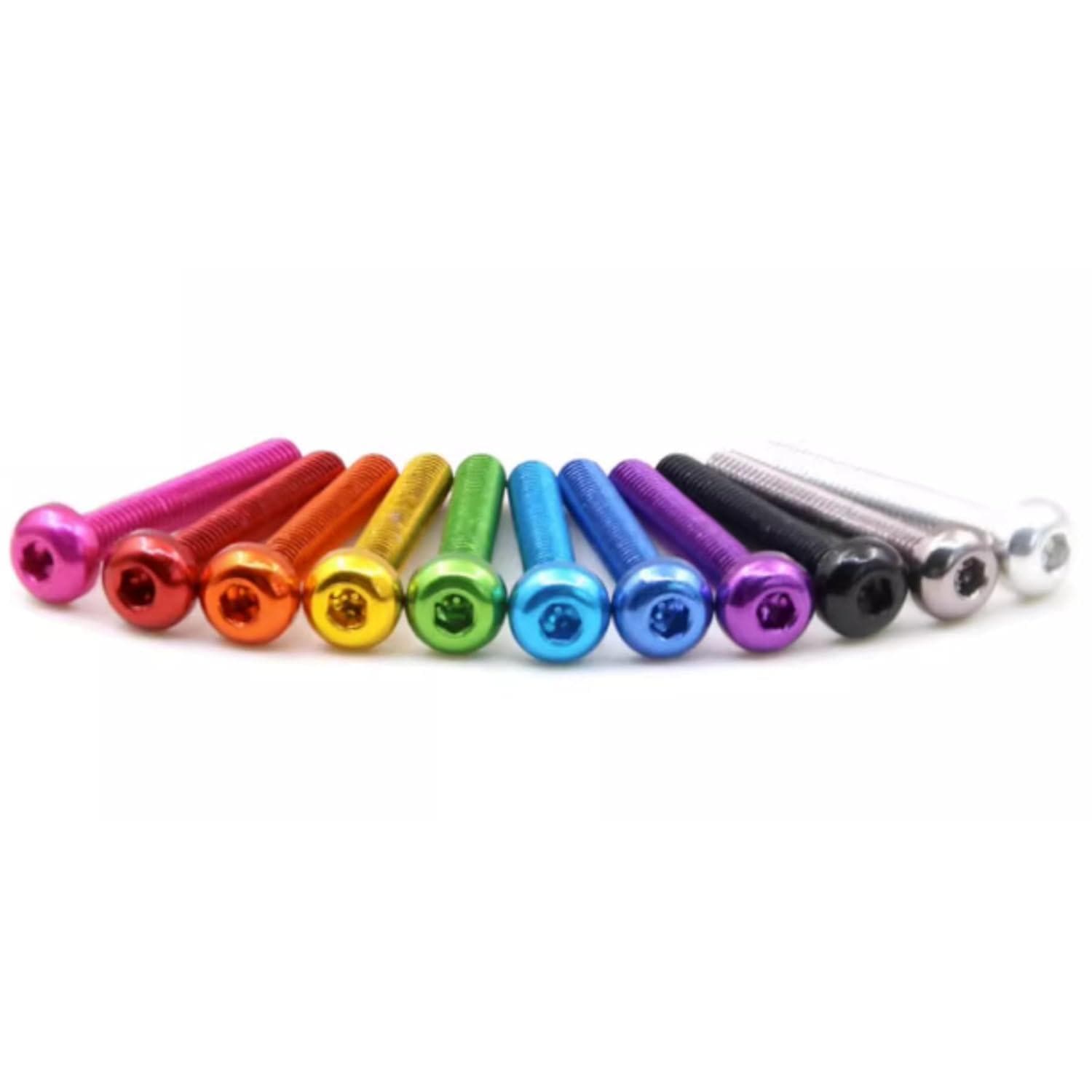 M3 7075 Aluminum Bolt, Hex, Button Head (5pc) - Choose Size / Color for fpv drones 4