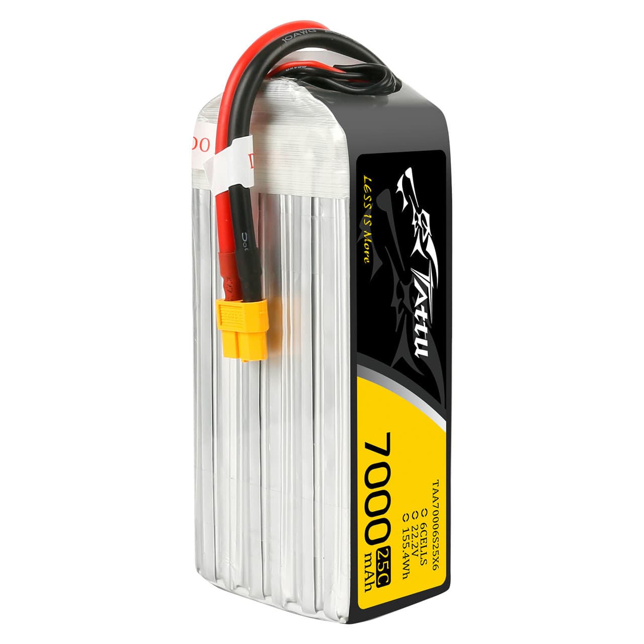 Tattu 7000mAh  22.2V 6S  25C Lipo Battery Pack With XT60 Plug for fpv drones 2
