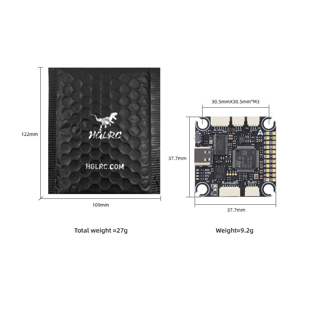 HGLRC F405 8S V2.1 Direct Plug FC Racing/ Freestyle FPV Drone for fpv drones 2