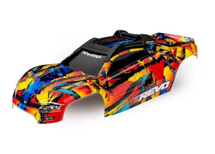 Traxxas 8612 Solar Flare Painated Body E-Revo for fpv drones