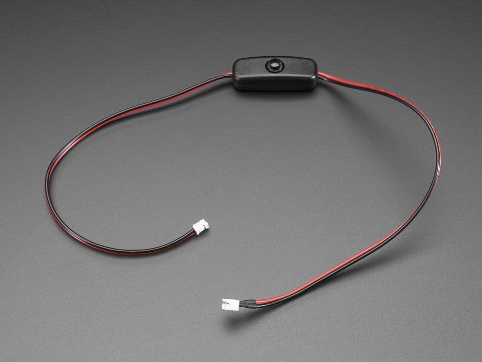 JST 2-pin Extension Cable with On/Off Switch - JST PH2 for fpv drones