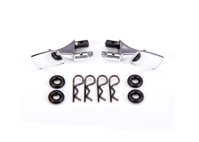 Traxxas 9118 Mirrors Side Chrome (Left & Right) /O-rings (4) TRX-4 #9111 for fpv drones