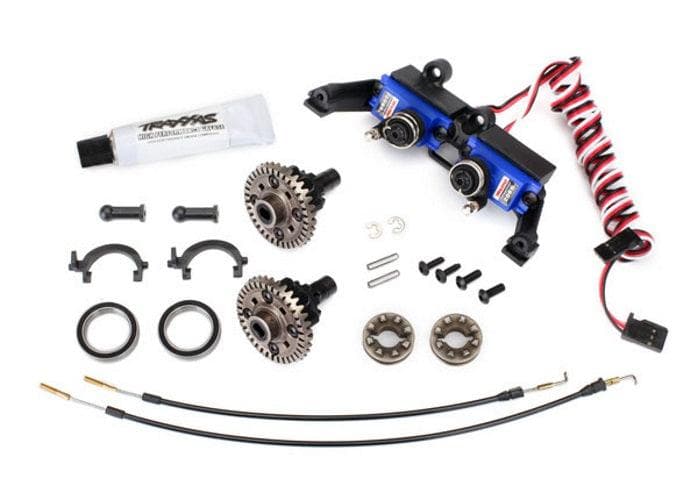 Traxxas 8195 Differential Locking Front/Rear (T-Lock Cables and Servo) TRX-4 for fpv drones