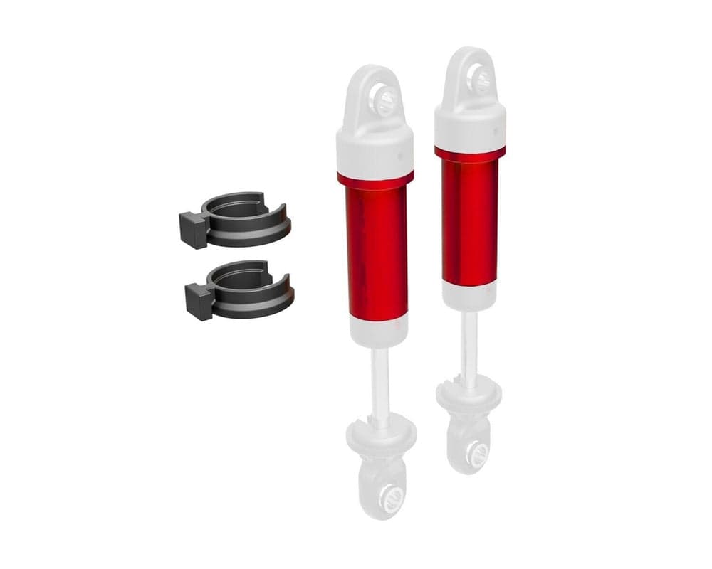 Traxxas 9763-RED TRX-4M Gray Aluminum GTM Shock Body TRX-4M (2) Red for fpv drones