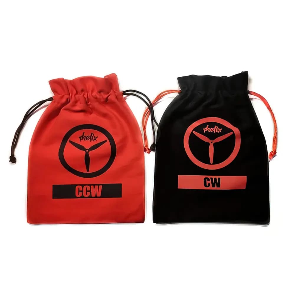 Xhelix FPV Prop Bag - Red CCW + Black CW (2Pcs) - 6.5 - Red for fpv drones