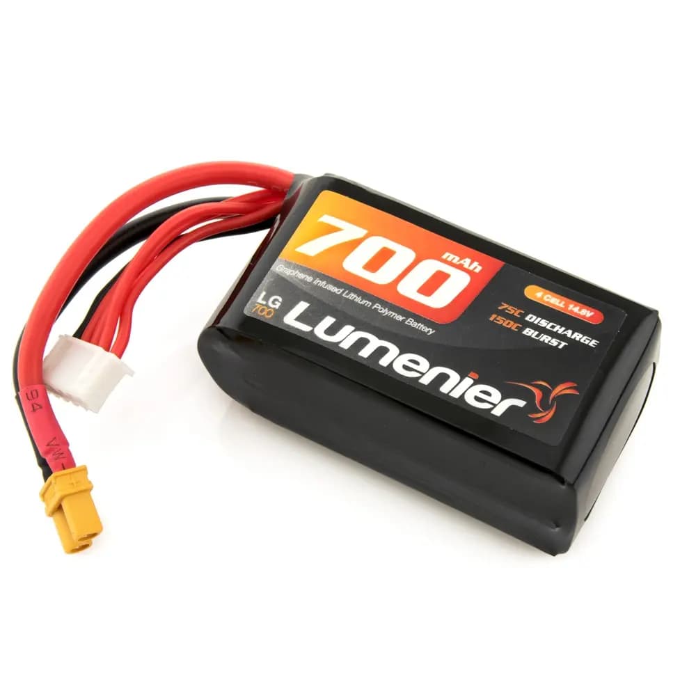 Lumenier Graphene 700mAh 4s 75c Lipo Battery (XT-30) - 14.8 Volt (4 Cell)