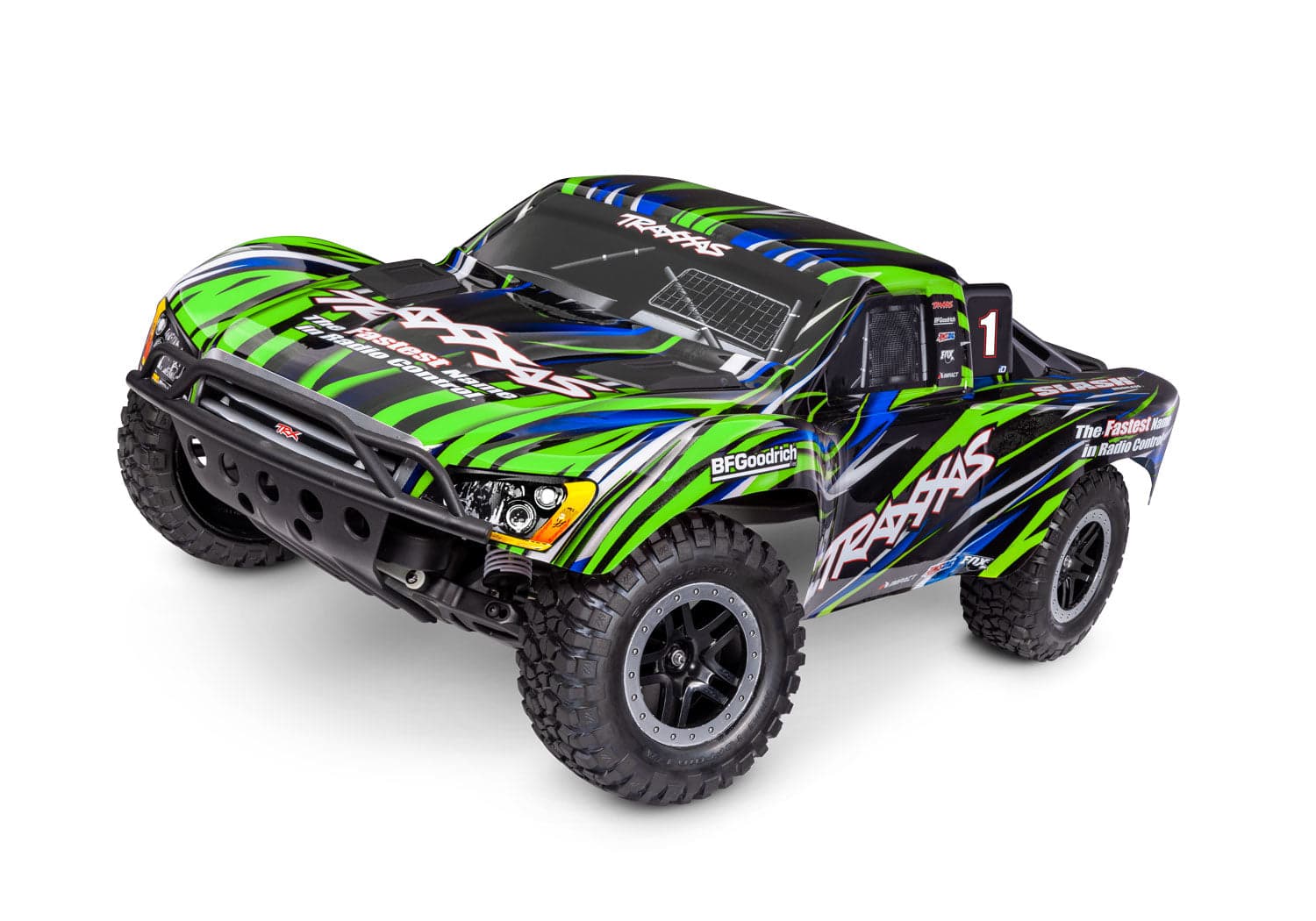 Traxxas Slash BL-2s HD 1/10 RTR 2WD Brushless Short Course Truck Green for fpv drones