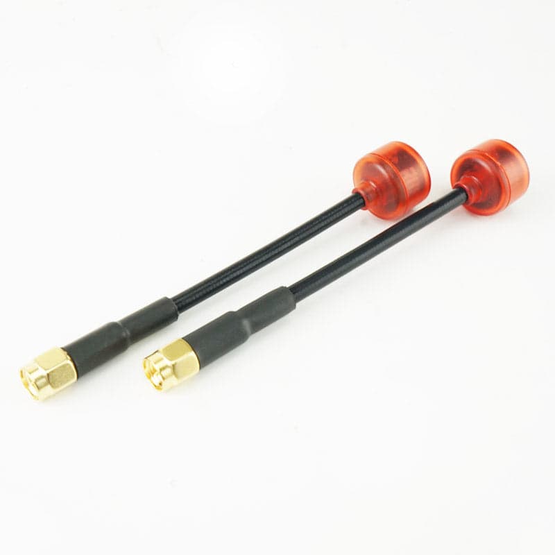 RUSHFPV Cherry Ultra Extended 5.8GHz SMA Antenna 2 Pack - RED - (RHCP or LHCP) for fpv drones 2