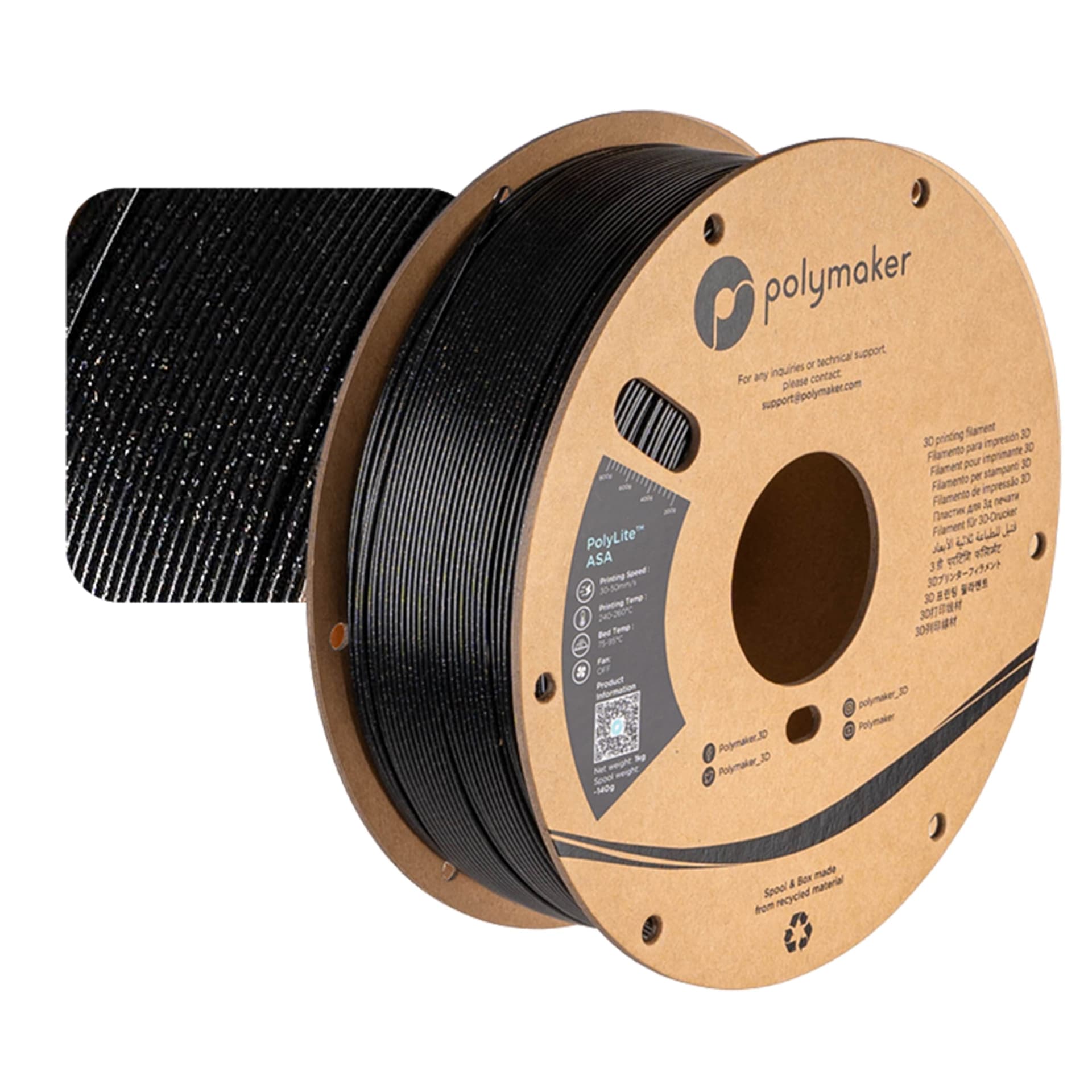 Polymaker PolyLite ASA Galaxy Filament 1kg 1.75mm for fpv drones